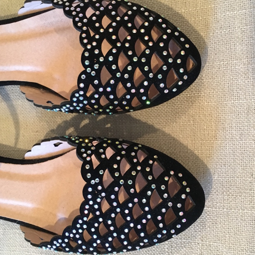 [Anna] Multi color rhinestone flats - Picture 4 of 6